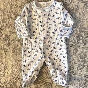 Kissy Kissy | Blue Airplane with Stars Patterned Footie